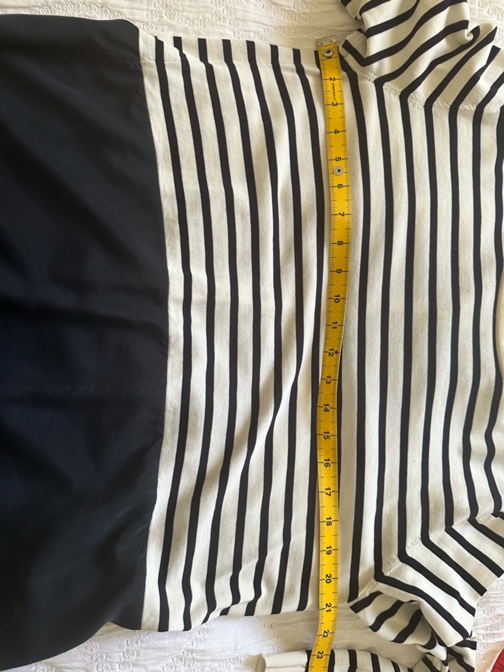 COS silk layer striped 3/4 sleeve blouse size medium - Picture 11 of 11